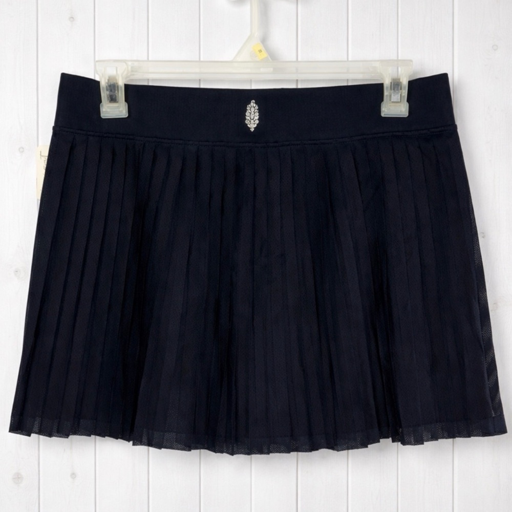 Free People Movement X FP Rally Ruffle Mini Skort in Navy Blue ~ Size XL ~ NWT - Picture 13 of 16
